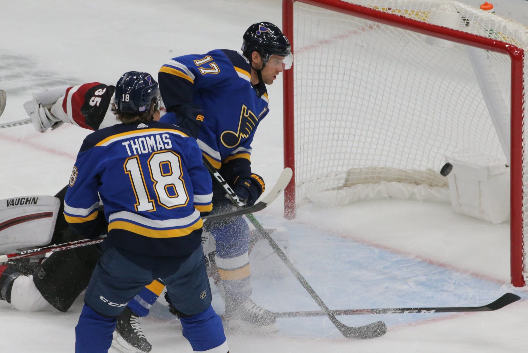 The Blues take on the Coyotes at Enterprise